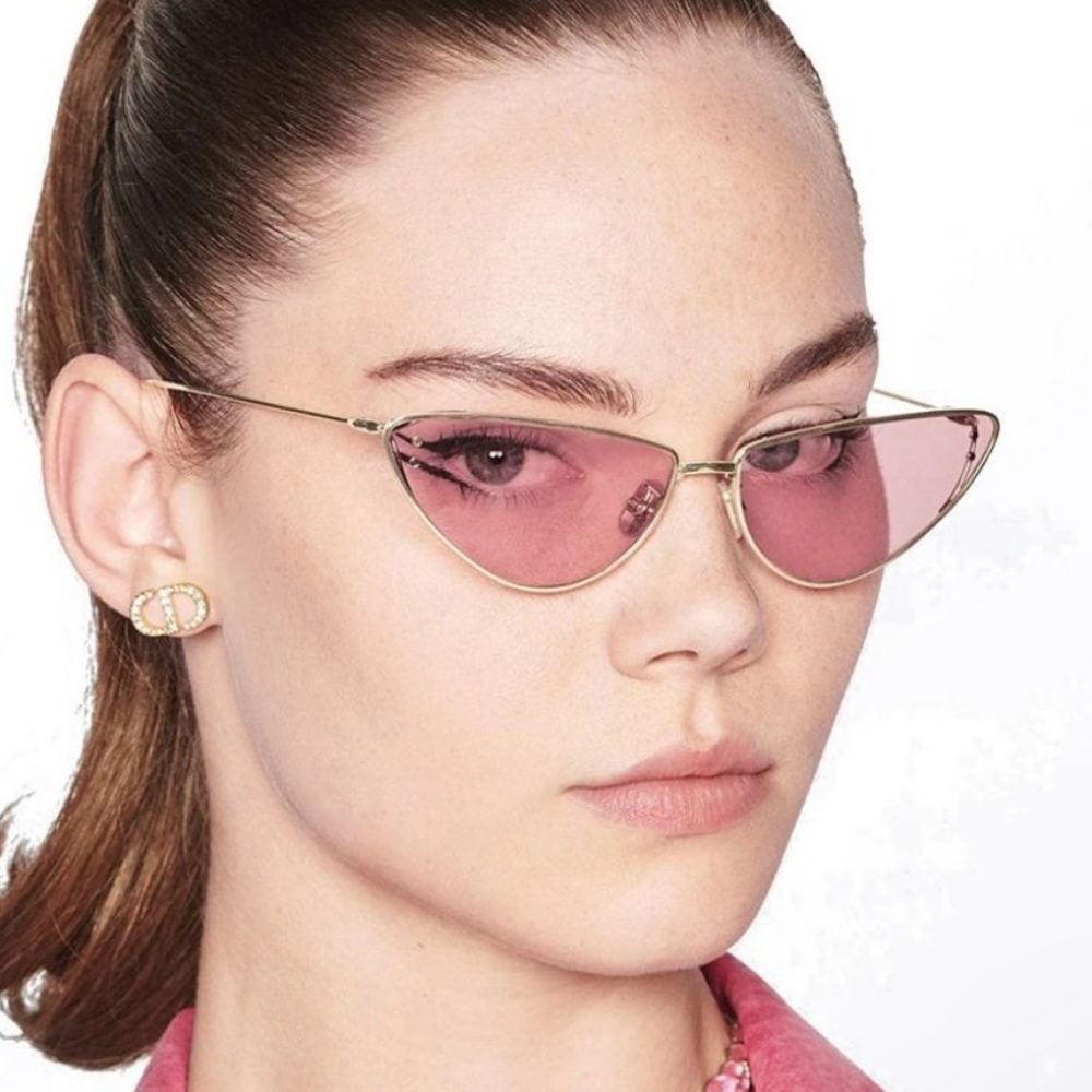 BRAND NEW Dior MISSDIOR BIU
BONO Gold Pink Unisex Metal Cat Eye Sunglasses